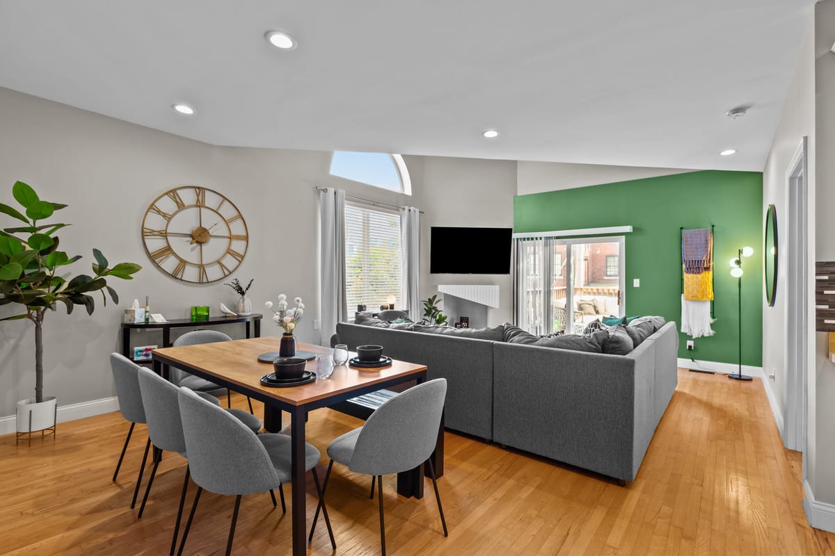 Living Room — West End Whimsy vacation rental in St. Louis.