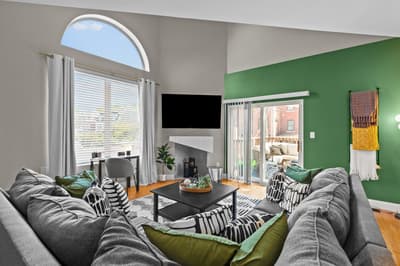 Living Area — West End Whimsy vacation rental in St. Louis.